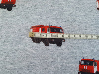 
              French Terry Feuerwehr LKW Feuerwehrauto grau meliert BABuKI 2,04m REST
            