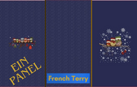 
              Panel French Terry Weihnachten Eule Eulen blau BABuKI
            
