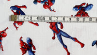 
              Bio Baumwollstoff / Webware Spiderman Marvel weiß
            