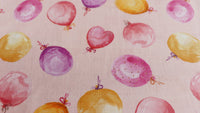 
              Baumwollstoff / Webware Herz Luftballon rosa REST 1,64m
            