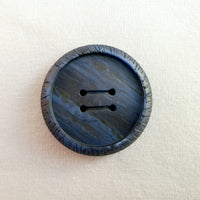 Knopf Knöpfe rund 28mm vier Loch blau