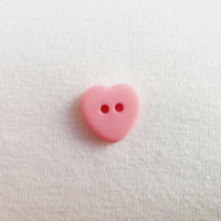 Knopf Knöpfe rosa Herz 12mm Zweiloch