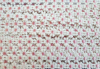 
              Spachtelspitze weiß rosa Blüten 15mm
            