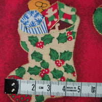 Baumwolle Weihnachten Stiefel Nikolausstiefel rot