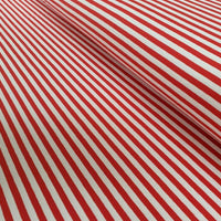 Jersey Streifen Ringel rot - weiß REST 0,5m